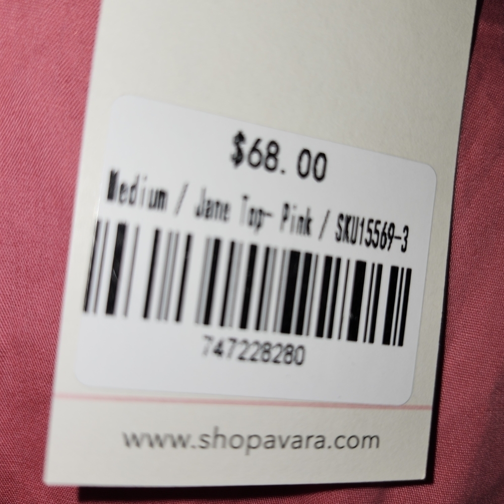 NWT Pink Ruffled Women's Top - Picture 4 of 4